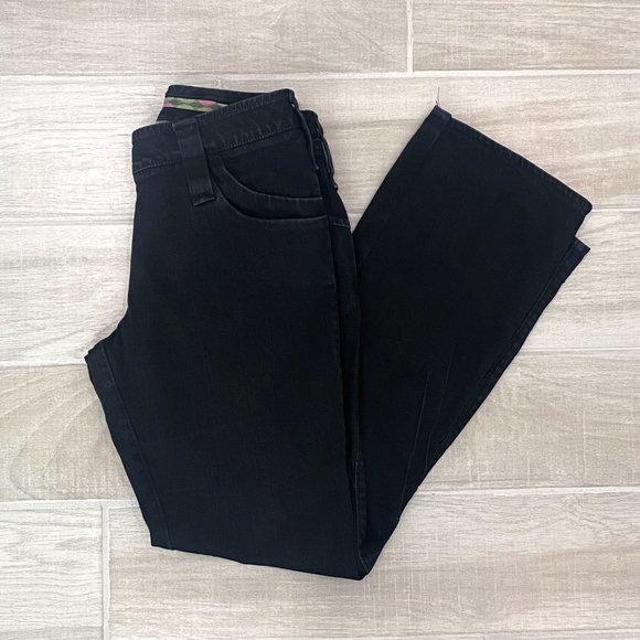 Vintage GHG Mid-Rise Straight Leg Studded Pocket Jeans in Black Denim Size 29 - Picture 2 of 15